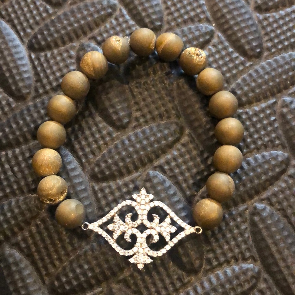 Hand-beaded bracelet